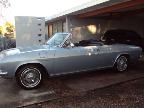 1965 chevrolet corvair corsa convertible - glacier gray