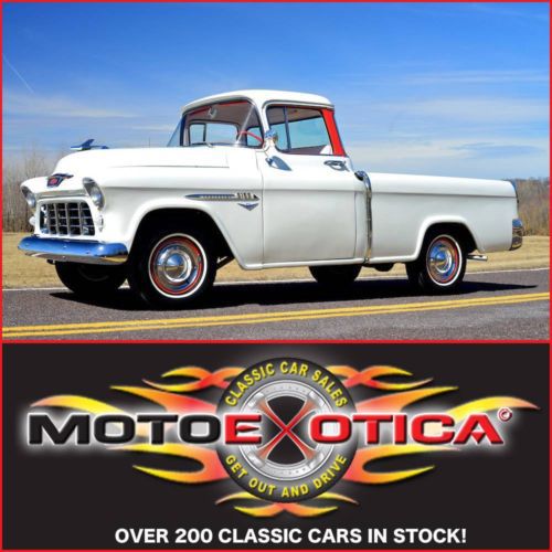 1955 chevy cameo-full nut &amp; bolt restoration-investment grade- upgraded v8-lqqk!