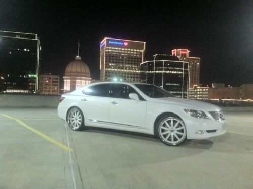 Pristine 2007 lexus ls460 l white vossen 22 luxury pkg/rear seat pkg loaded!!!!!