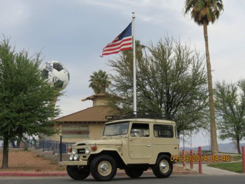 No reserve 1976 toyota landcruiser fj40 4x4 62k original miles a/c 2nd owner