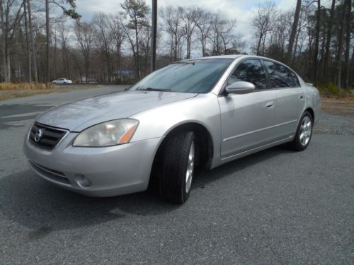 2003 nissan altima se 3.5l silver 5 speed manual fast fun gas saver no reserve