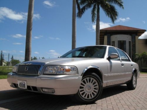 2007 mercury grand marquis ls 24k miles leather power seats clean carfax fl car