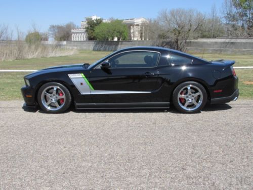 2012 mustang roush stage 3 17k blk/blk s/charged ap brakes saleen coilovers