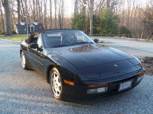 1990 porsche 944 s2 cabriolet convertible triple black excellent history