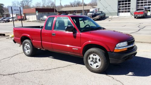 2002 chevy s-10 extended cab v6 4x4