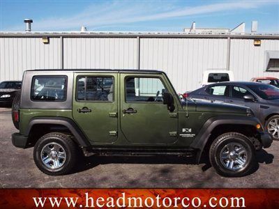 Right hand drive 2009 jeep wrangler unltd 4 dr suv auto gas 3.8l v6 12v green