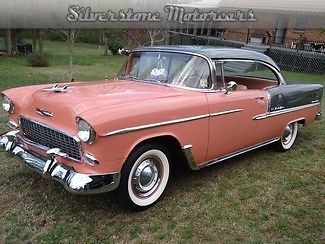 1955 coral/shadow gray restored engine trans rebuilt completely original rare