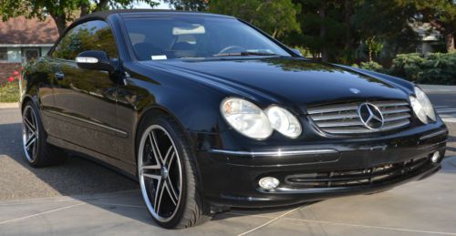 Black on black mercedes benz convertible...great condition