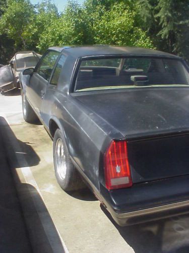 1987 chevrolet monte carlo ss original black california car with factory t-tops