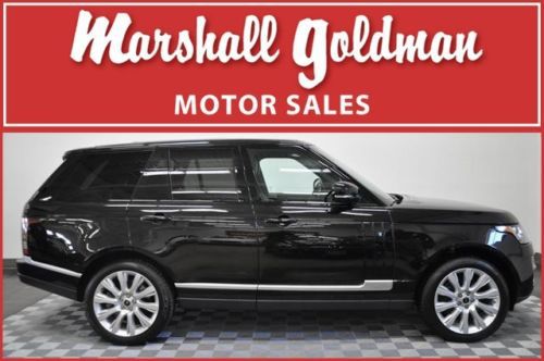 2014 range rover supercharged v8 blk/blk panoroof,vision pkg,climate pkg 4kmiles