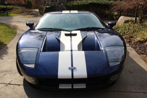 2006 ford gt blue, all options, low mileage, no reserve, one of last ones built!