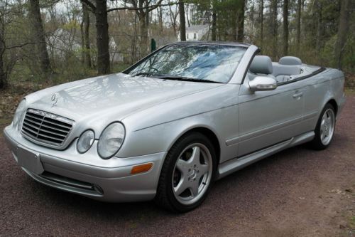 Stunning mint 2000 clk430 cabriolet 31k original miles nav amg sport inspected!!