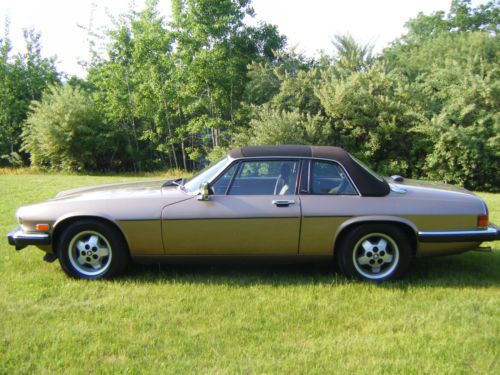 1987 GOLD METALLIC JAGUAR XJ-SC Cabriolet (T-TOP) - RARE MODEL, US $10,000.00, image 4