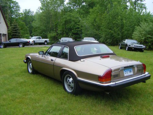 1987 GOLD METALLIC JAGUAR XJ-SC Cabriolet (T-TOP) - RARE MODEL, US $10,000.00, image 14