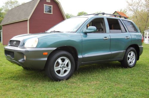 No reserve...2002 hyundai santa fe lx, 4 wheel drive, moonroof, leather, alloys