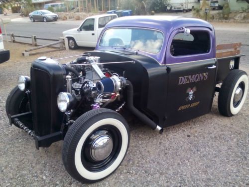 1949 FORD SHOP TRUCK RAT ROD HOT ROD TWIN TURBO, image 3