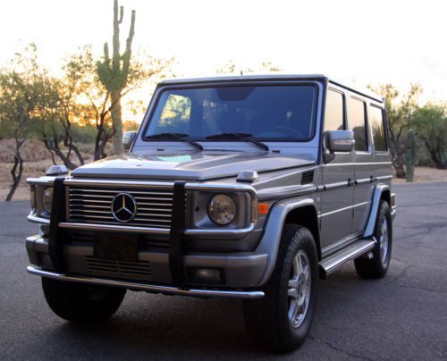 2003 mercedes-benz g500 base sport utility 4-door 5.0l g-wagon iridium silver