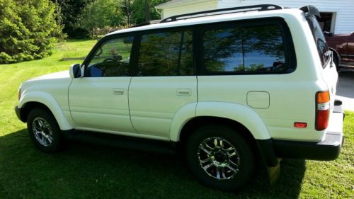 1994 toyota landcruiser land cruiser fzj80 white nice shape 4x4 oem lockers