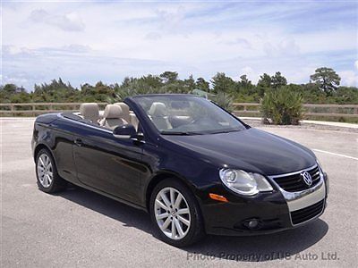 Vw eos hardtop convertible dealer serviced clean carfax florida car heated seats