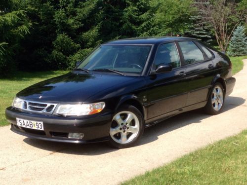 2001 saab 9-3 se hatchback 5spd manual leather sunroof cd