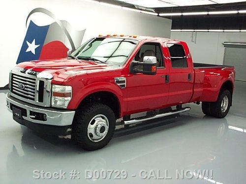 2008 ford f-350 lariat crew diesel drw 4x4 nav 52k mi texas direct auto