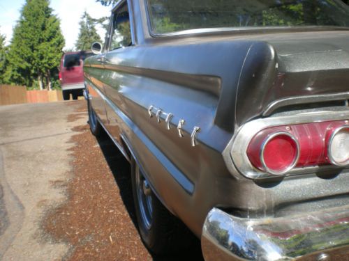 1964 mercury comet cyclone 289k code clean condition black plated california car