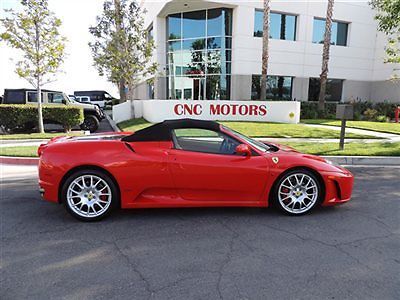 2006 ferrari 430 f430 f1 spider rosso corsa / beige / great options / low miles