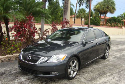 2011 lexus gs350 with navigation 16,801 miles gray w black 1 owner mint like new
