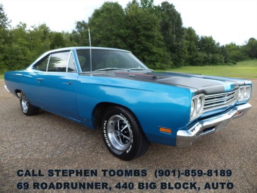 1969 plymouth roadrunner 440 big block no reserve