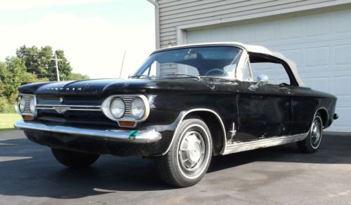 NO RESERVE 64 CORVAIR CONVERTIBLE (( TRUE BARN FIND )) ONLY 48K NEEDS SOME TLC, image 2