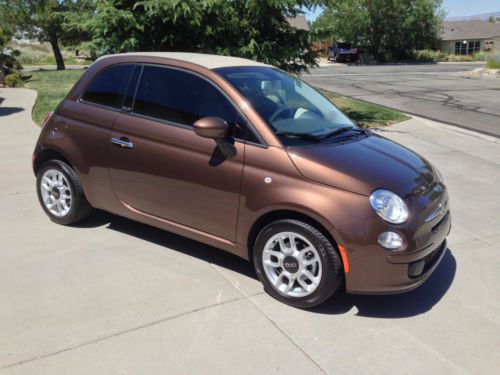 2012 fiat 500c convertable &#034;no reserve auction&#034;