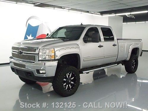 2011 chevy silverado 2500 lt crew 4x4 lift leather 67k texas direct auto