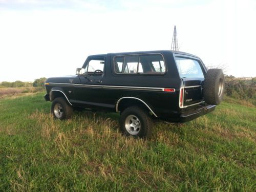 1979 ford bronco rust free california black beauty