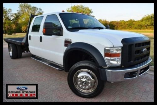 2008 ford super duty f-550 drw 4x4 crew cab xl power windows low miles flatbed