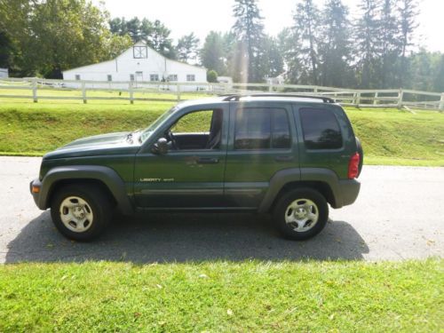 2002 jeep liberty sport 4dr 4x4 no reserve