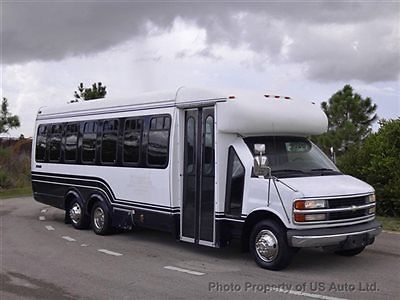 2000 chevrolet g3500 shuttle bus 28 passenger 6.5l diesel v8 express florida