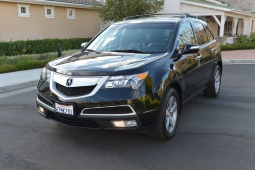 Immaculate!! black 2013 acura mdx w/technology **and** entertainment package