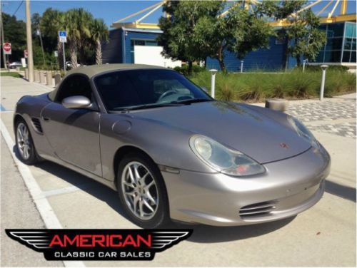 Extra clean 2003 porsche boxster tiptronic automatic silver/gray leather