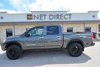 Pro-4x lifted 4x4 crew cab low miles bluetooth leather heated front seats