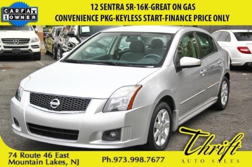 12 sentra sr-16k-great on gas-convenience pkg-keyless start-finance price only