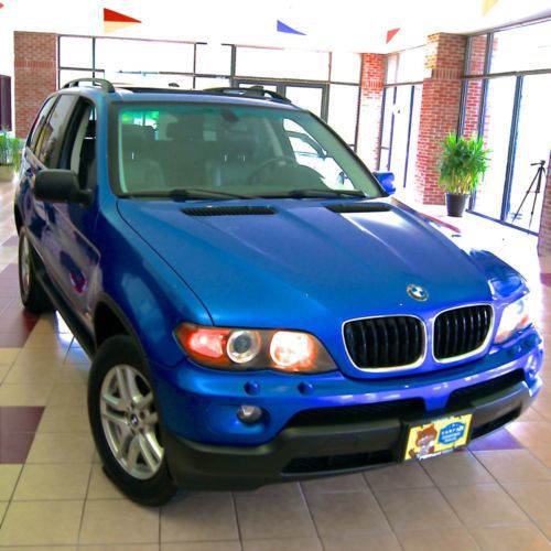 Incredibly rare estoril blue color panoramic roof navigation 6 cyl awd 60 pics