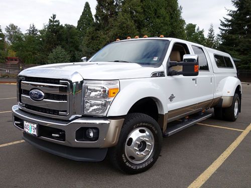 2011 ford f450 super duty lariat drw 4wd crew cab one owner w/ 24k acutal miles