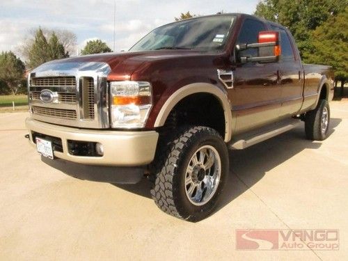 08 f350 king ranch 4x4 powerstroke 2in lift navi/backup camera 24k miles sunroof