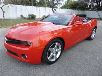 Chevrolet camaro convertible orange lt2 headsup display one owner no accidents