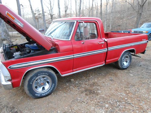 1970 f100  short bed 302 at and bonus 1969 parts truck