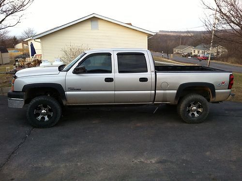 2005 chevrolet silverado crew cab 4x4 duramax diesel and allison tran no reserve