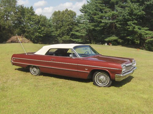 1964 impala convertible factory a/c v8 auto rust free