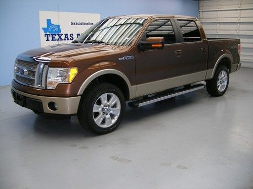 We finance!!!  2011 ford f-150 lariat 4x4 off-road flex-fuel sync 20 rims 1 own