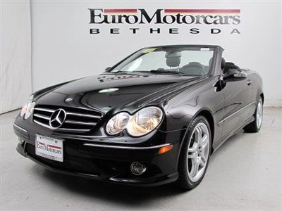 V8 certified cpo navigation leather convertible black 08 07 clk350 e350 used amg