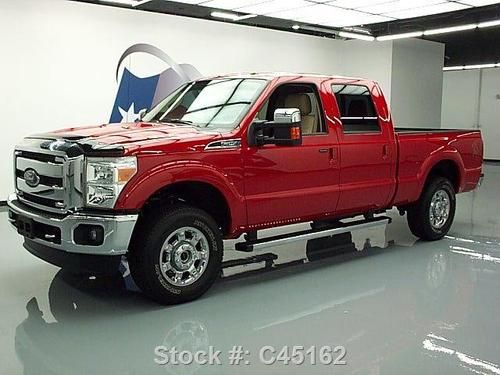 2012 ford f-250 lariat crew 4x4 leather side steps 4k! texas direct auto